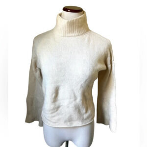 Skull Cashmere Sweater with Bell Sleeves, size XS